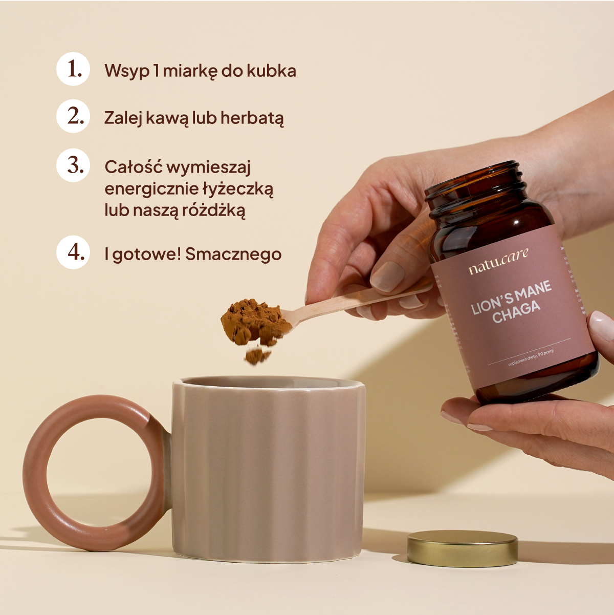 Ceneo: Natu.Care Adaptogeny: Lion's Mane + Chaga, soplówka jeżowata