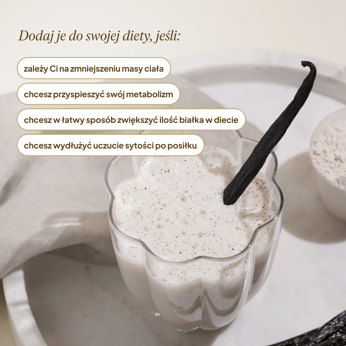 Slim Protein, Wanilia Bourbon - 3 miesięczna kuracja