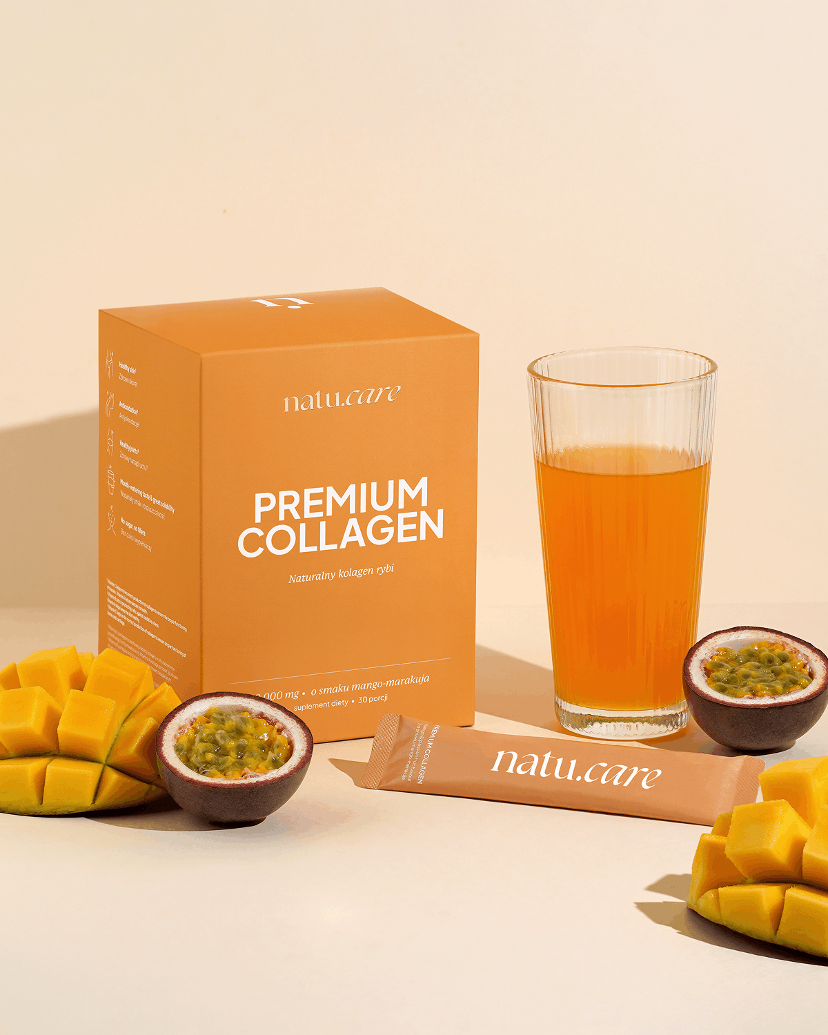 Kolagen Premium 10000 mg, mango-marakuja
