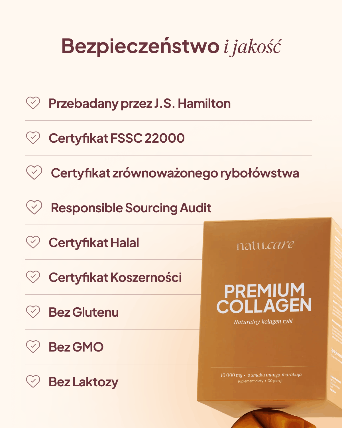 Kolagen Premium 10000 mg, mango-marakuja