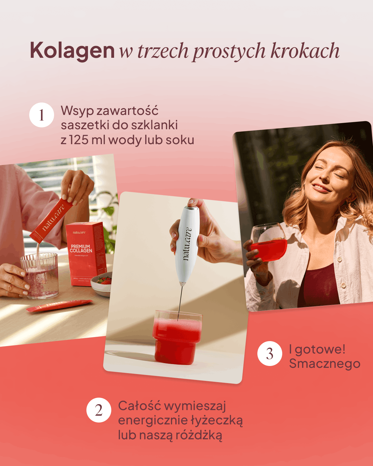 Kolagen Premium 5000 mg, truskawka-rabarbar: Minipak