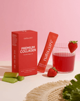 Kolagen Premium 5000 mg, truskawka-rabarbar: Minipak
