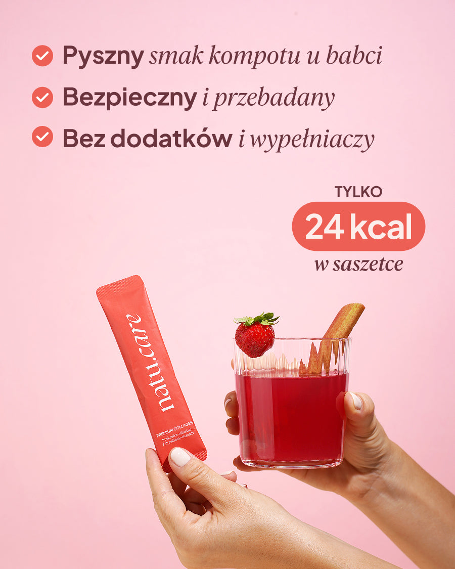 Kolagen Premium 5000 mg, truskawka-rabarbar: Minipak