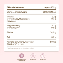 Białko Wegańskie, biała czekolada - malina