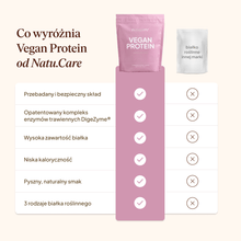 Białko Wegańskie, biała czekolada - malina