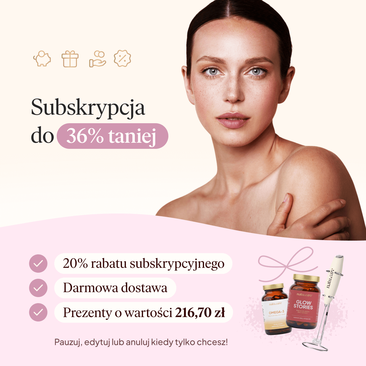 Białko Wegańskie, biała czekolada - malina