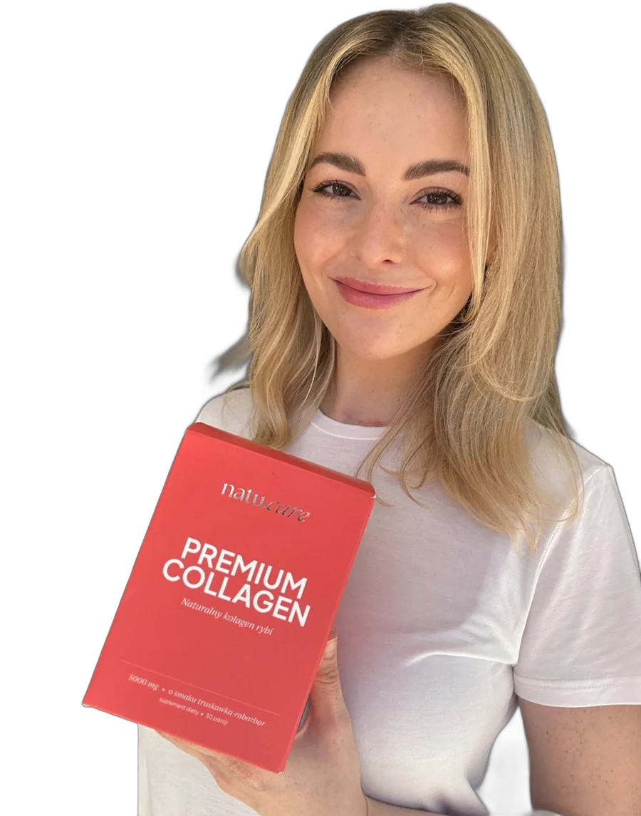 Natalia, założycielka Natu.Care, z produktem Premium Collagen